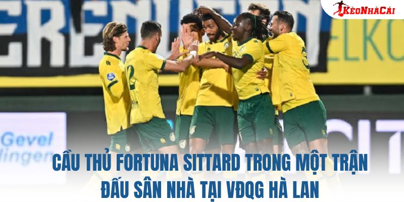Cầu thủ Fortuna Sittard trong một trận đấu sân nhà tại VĐQG Hà Lan
