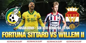 Kèo bóng đá Fortuna Sittard vs Willem II 17h15 ngày 27/4: Bất phân thắng bại?